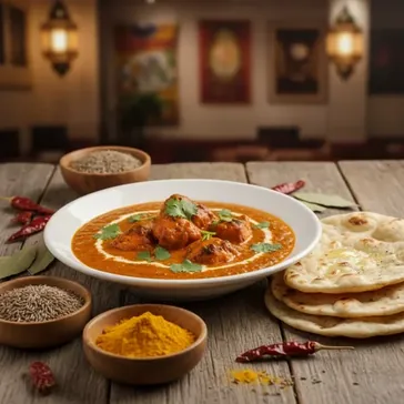 Butter Chicken z chlebkiem naan: Przepis, Historia i Tajemnice Aksamitnego Smaku